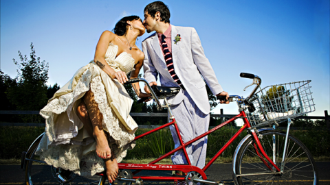 Фотолист №7-10 вариантов «свадьба на велосипедах»