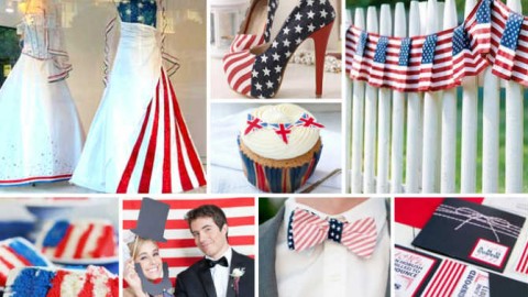Свадьба в стиле «Американский флаг»: несколдько идей и советов