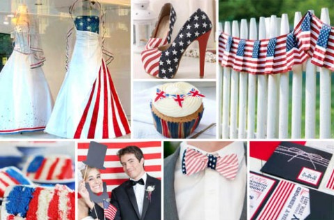 Свадьба в стиле «Американский флаг»: несколдько идей и советов