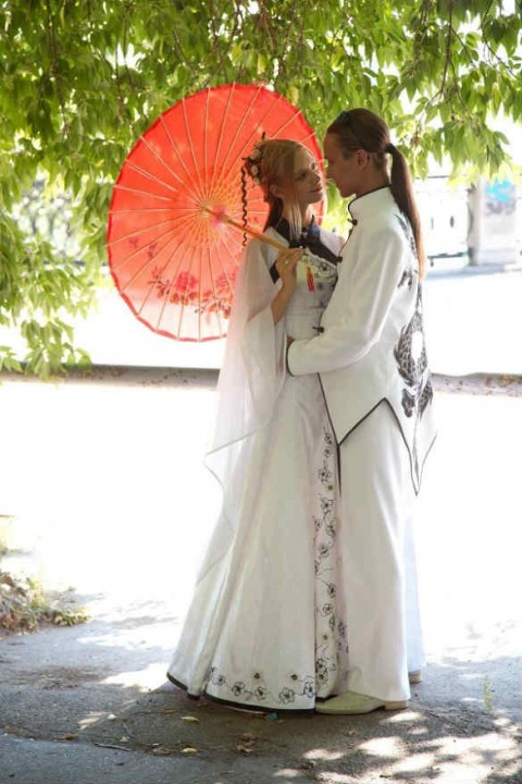 Свадьба с японской направленностью и мотивами