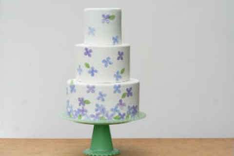 1-Dekor-torta-v-akvarelnom-stile-svoimi-rukami1-480x320 Обряд подачи и разрезания свадебного торта