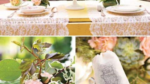 Восхитительная винтажная свадьба в стиле зеленого чая, с нотками романтики и нежности
