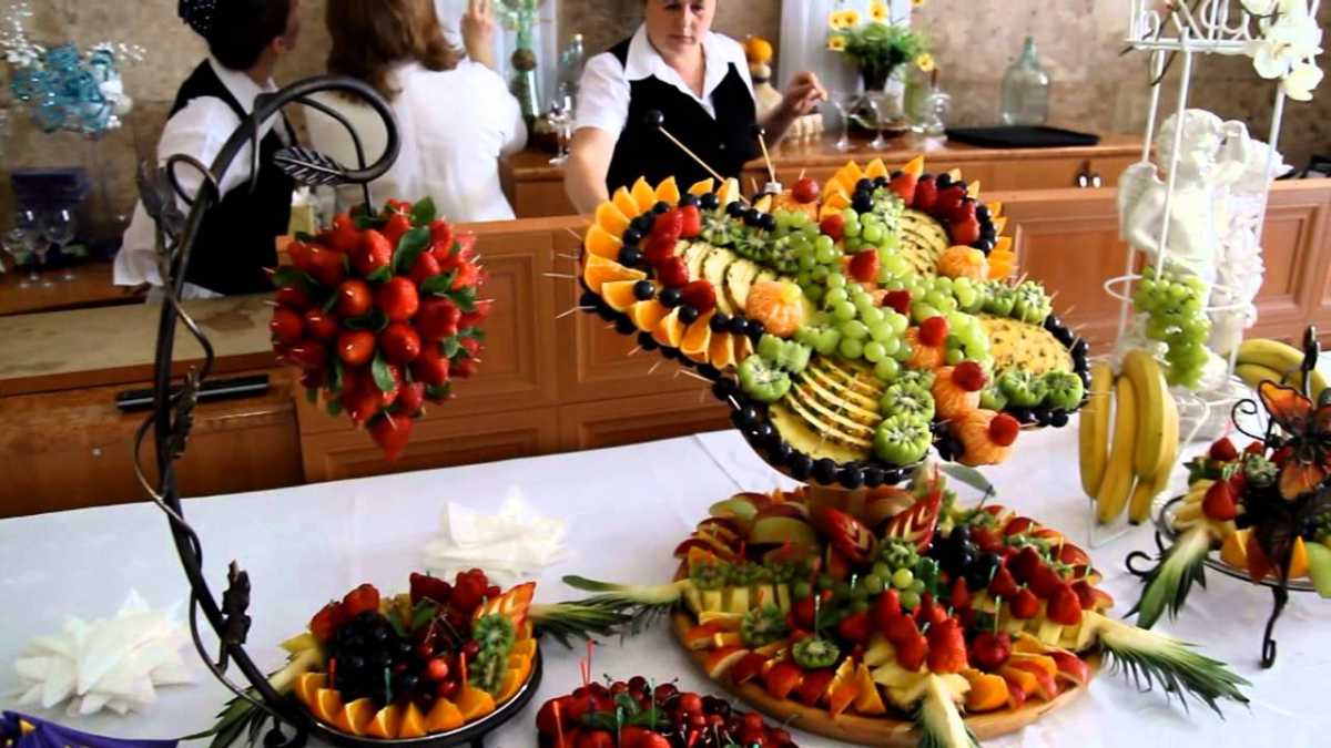 Оформление свадебных блюд, как удивить гостей оригинальной подачей традиционных угощений