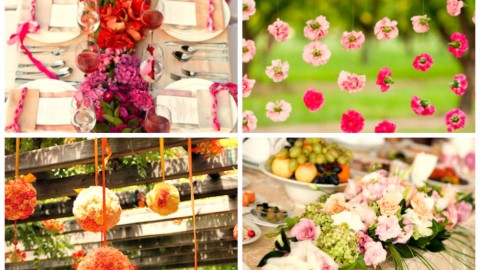 Гирлянды из цветов на свадьбу, простой способ придать торжеству особую атмосферу
